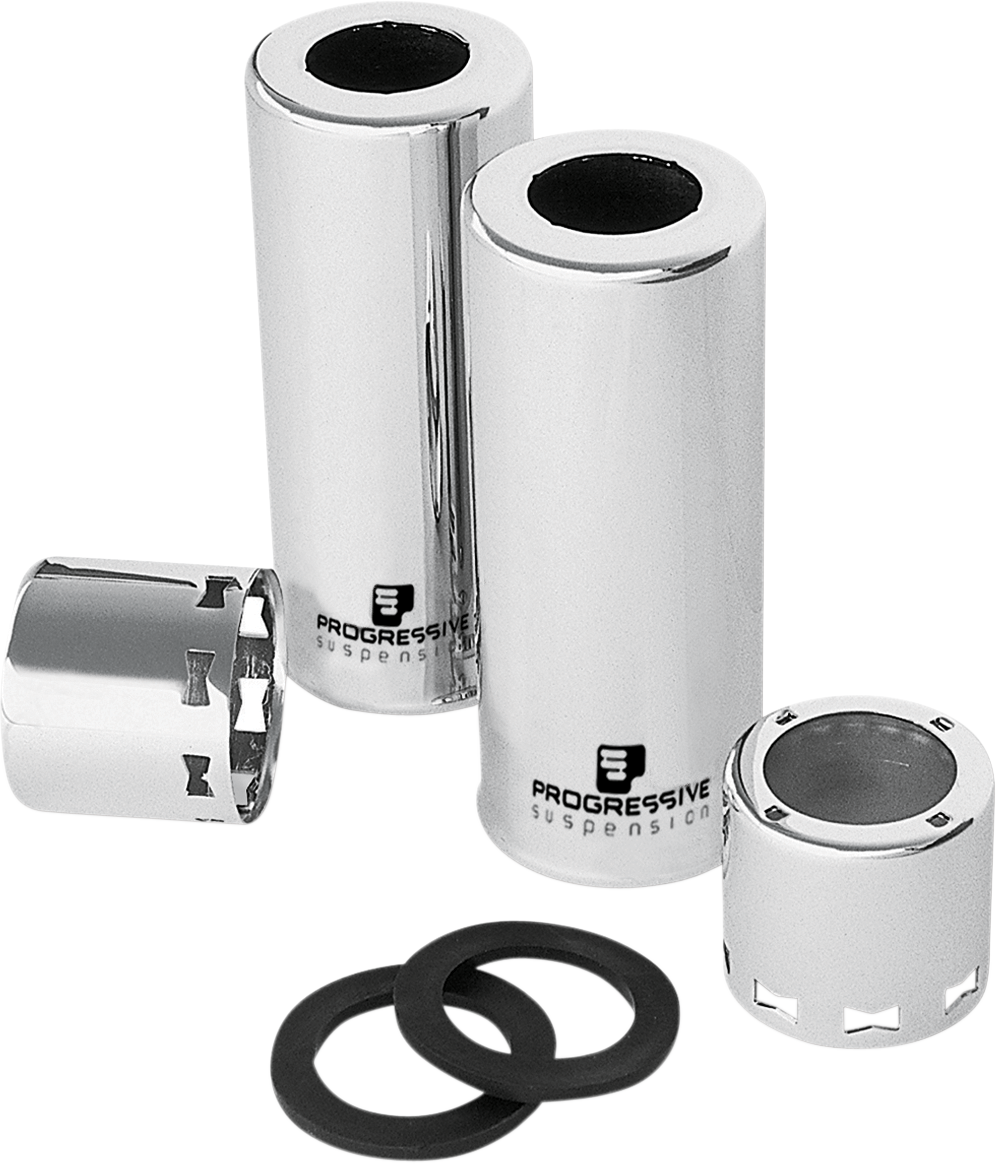 PROGRESSIVE SUSPENSION Chrome Shock Cover Kit - Shock Cover Kit / Chrome PS5027C