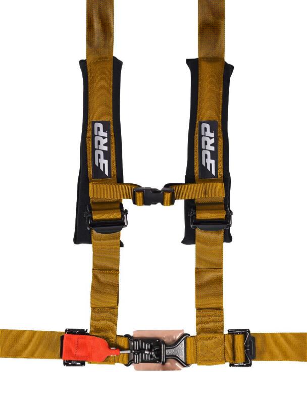 PRP Seats PRP 4.2 Harness with Latch / Link Lap Belt- Gold - SB4.2LL-GO