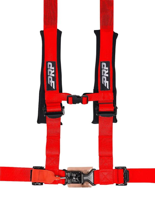 PRP Seats PRP 4.2 Harness with Latch / Link Lap Belt- Red - SB4.2LL-R