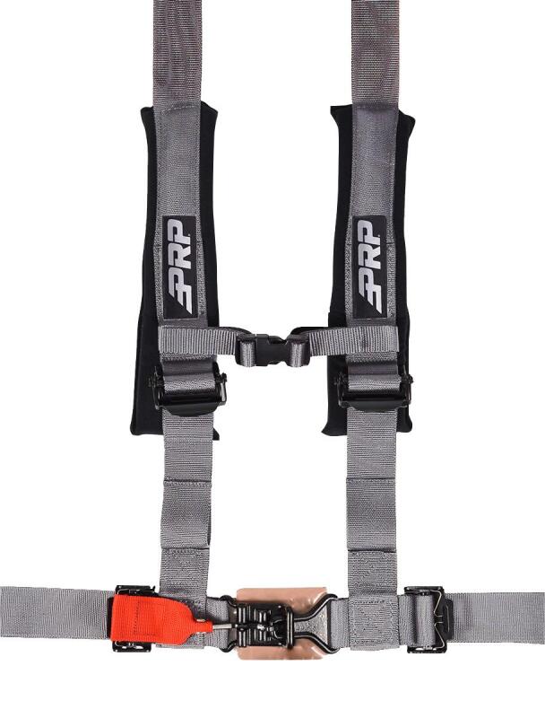 PRP Seats PRP 4.2 Harness with Latch / Link Lap Belt- Silver - SB4.2LL-S