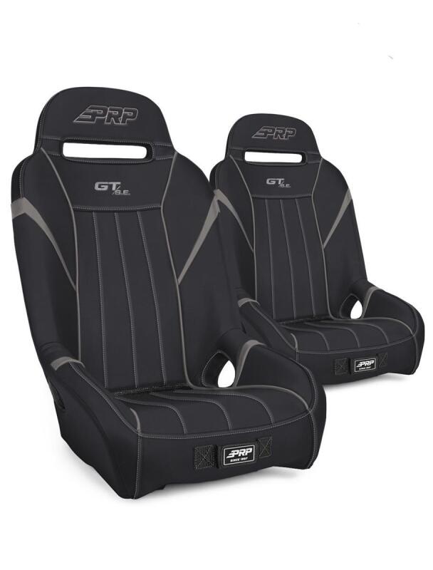 PRP Seats PRP GT/S.E. Suspension Seats Kit for Can-Am Maverick X3 (Pair) - Black & Gray - A5701-PORXP-C86-203