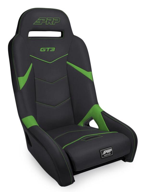PRP Seats PRP GT3 Suspension Seat - Black/Green - A7301-PORXP-W