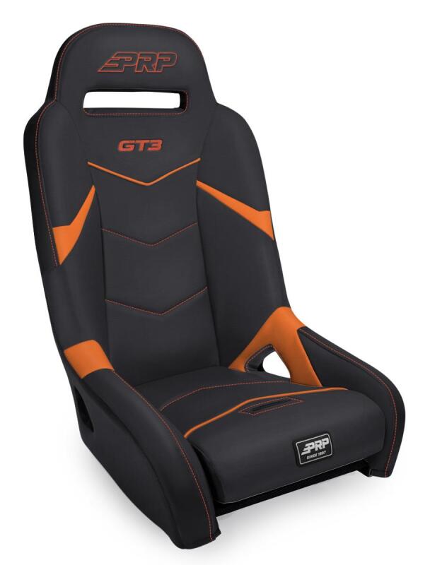 PRP Seats PRP GT3 Suspension Seat - Black/Orange - A7301-PORXP-207