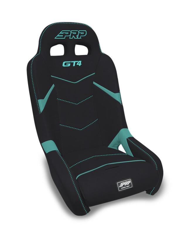 PRP Seats PRP Polaris RZR/Can-Am Maverick GT4 Suspension Seat - Black/Teal - AU63001-PORXP-238