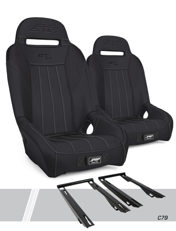 PRP Seats PRP Polaris RZR PRO XP GT/S.E. Suspension Seats Kit (Pair) - Black - A5701-PORXP-C79-201