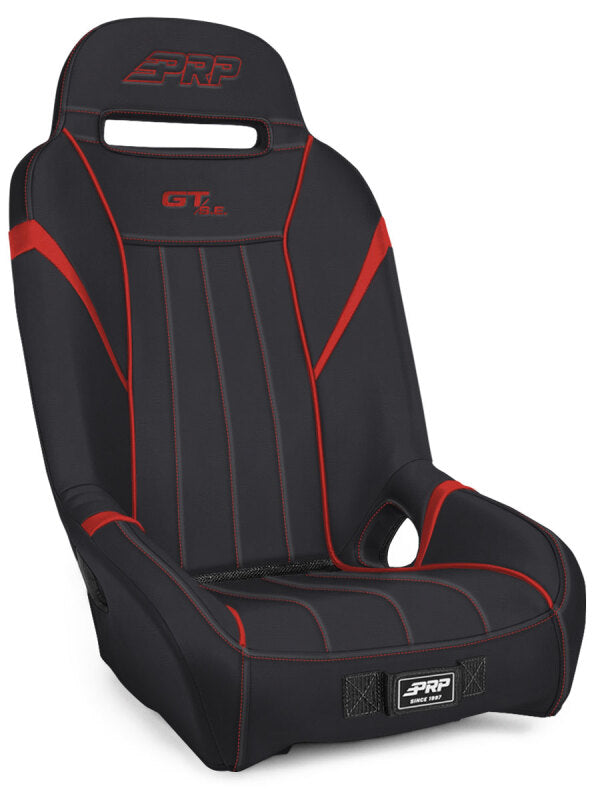 PRP Seats PRP Polaris RZR PRO XP/PRO R/Turbo R GT/S.E. Suspension Seat- Black/Red - A5701-PORXP-204