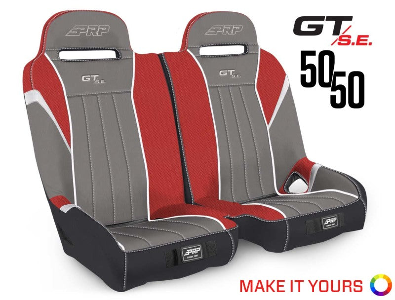 PRP Seats PRP Polaris RZR S 900/XP 1000/Turbo/Turbo S GT/S.E. 50/50 Front Suspension Bench Seat - A65