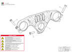 Bonamici Triple Tree Clamp Ducati Panigale V4 S/R (Red) (-2024)