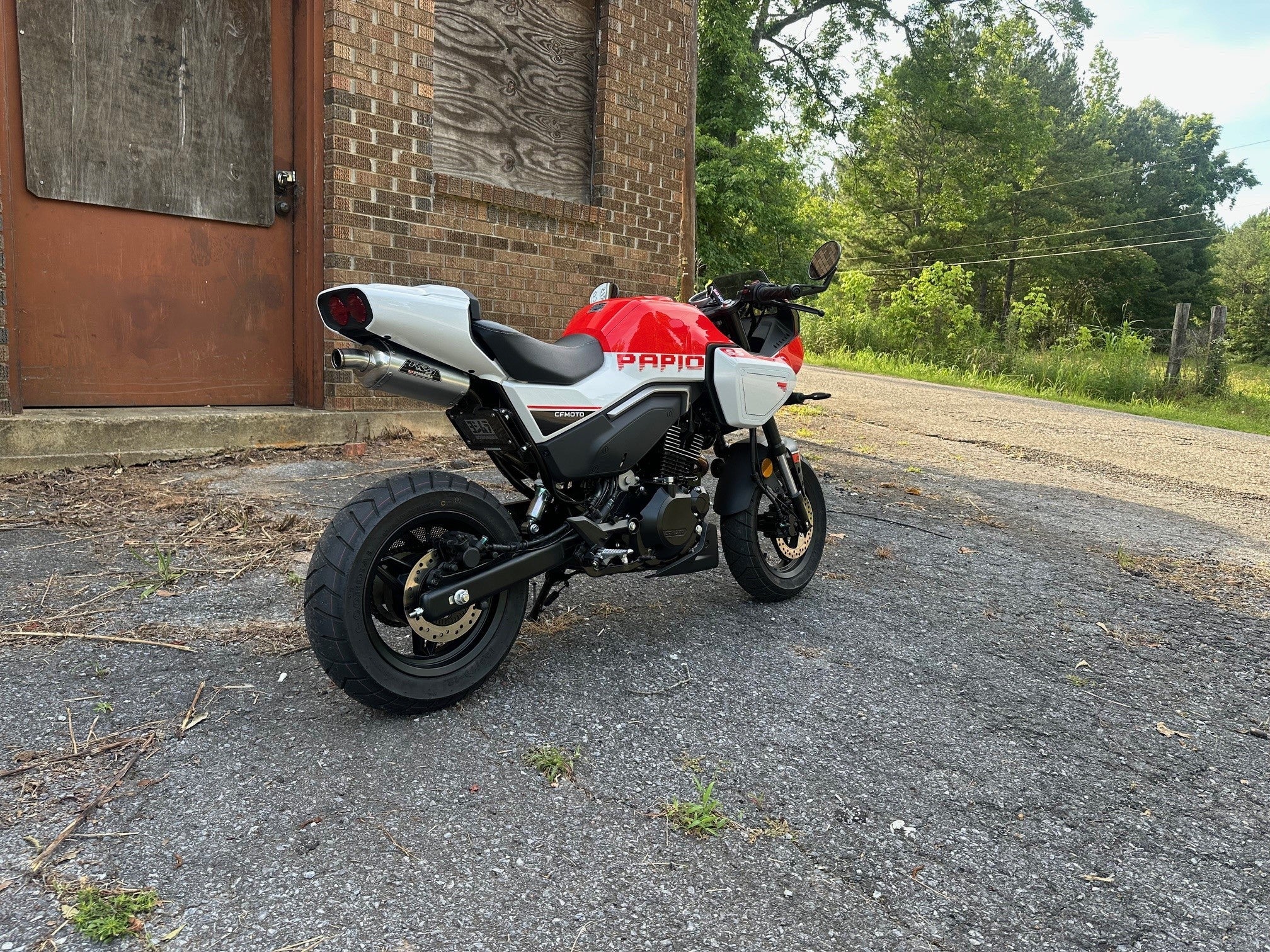 Yoshimura Papio SS/cl 24-25 RS-9 Stainless Slip-On Exhaust, w/ Aluminum Muffler