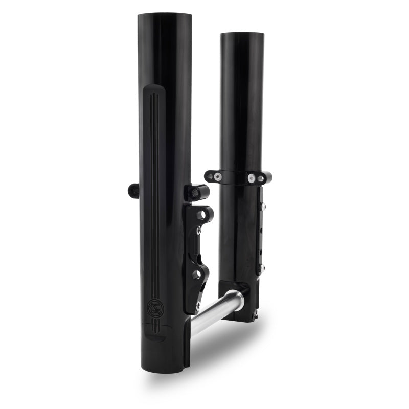 Performance Machine 14-Up FL Lower Leg Assembly - Black Ano - 0208-2096-B