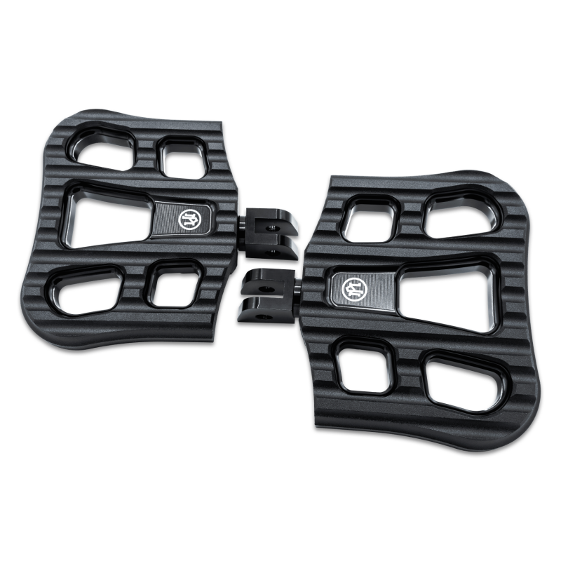 Performance Machine 2018-2024 M8 Softail Floorboard Assembly Mini Rider Drifter - Black Ops - 0036-1027-SMB