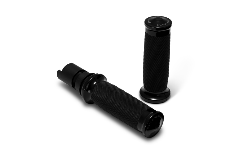 Performance Machine 2024-2025 Touring, 2025 Softail TBW Contour Handle Grip Set - Black - 0063-2105M-B