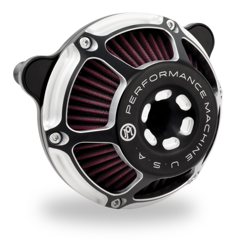 Performance Machine 23-Up CVO, 2024 Touring Max HP Air Cleaner - Contrast Cut - 0206-2164-BM