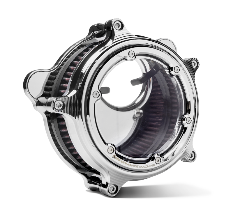 Performance Machine 23-Up CVO, 2024 Touring Vision Series Air Cleaner - Chrome - 0206-2166-CH