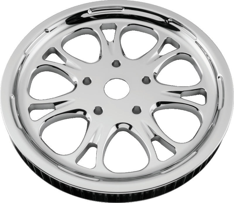 Performance Machine Belt Pulley 66T x 1in Paramount - Chrome - 0093-6266PARL-CH