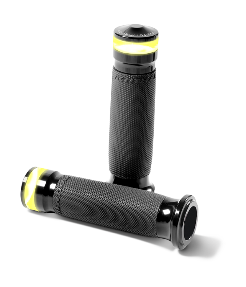 Performance Machine Contour Led Handle Grip Set - Black Ano - 0063-2101M-B