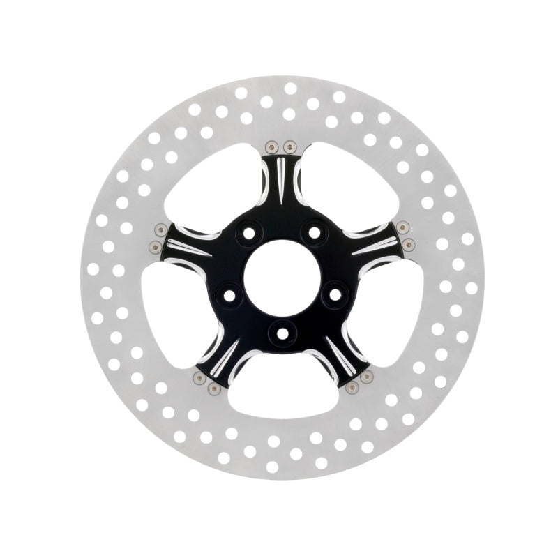Performance Machine Disc/Carr 11.5 Fierce Rear - Contrast Cut Platinum - 0133-1523XFRS-BMP