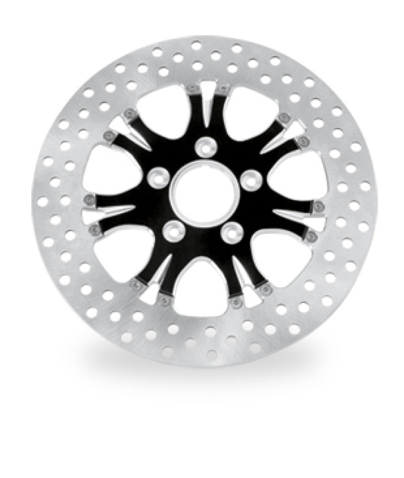Performance Machine Disc/Carr 11.5 Heathen Rear Left - Contrast Cut Platinum - 0133-1523HEAS-BMP