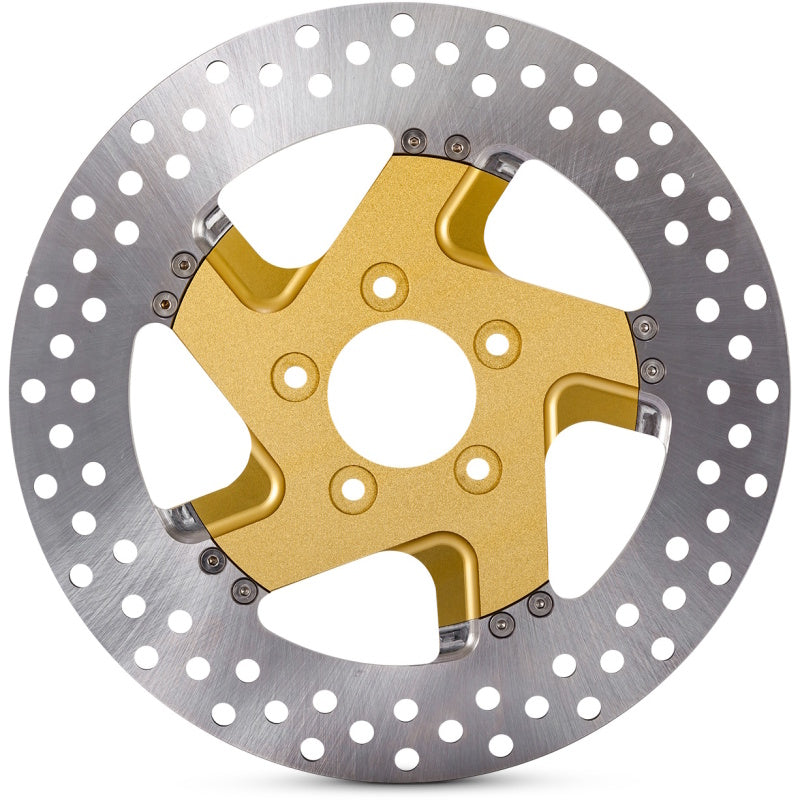 Performance Machine Disc/Carr 11.8 Factor Front Right - Gold Ops - 0133-1800FACRS-SMG