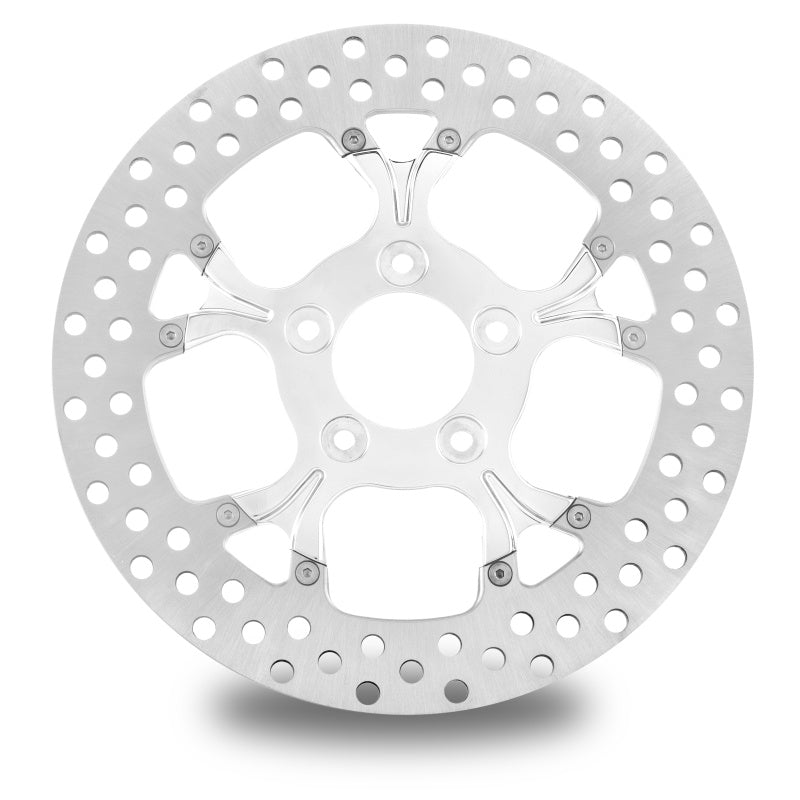 Performance Machine Disc/Carr 11.8 Galaxy Rear Left - Chrome - 0133-1802GALLS-CH