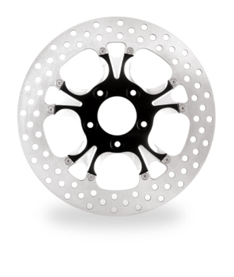 Performance Machine Disc/Carr 11.8 Gatlin Front - Black Ano - 0133-1800GATS-B