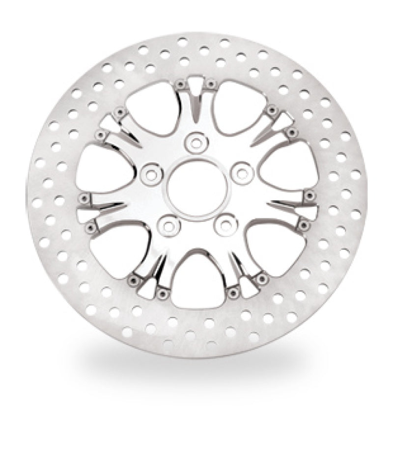 Performance Machine Disc/Carr 11.8 Heathen Rear - Chrome - 0133-1802HEAS-CH