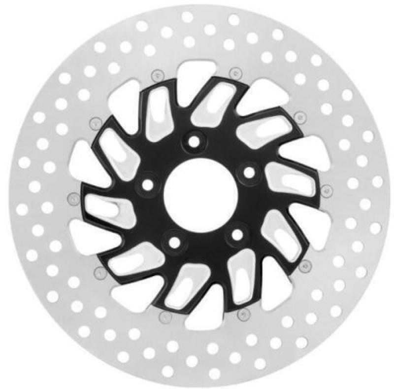 Performance Machine Disc/Carr 11.8 Supra Rear Left - Contrast Cut Platinum - 0133-1802SUPRS-BMP