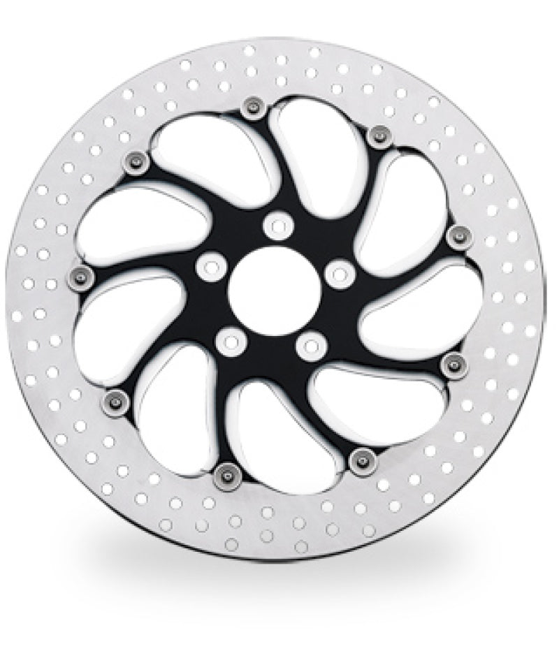 Performance Machine Disc/Carr 11.8 Torque Rear Left - Contrast Cut Platinum - 0133-1802TORLS-BMP