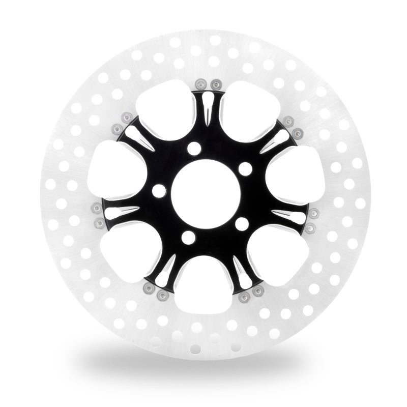 Performance Machine Disc/Carr 11.8 Virtue Rear Right - Contrast Cut Platinum - 0133-1802VIRS-BMP