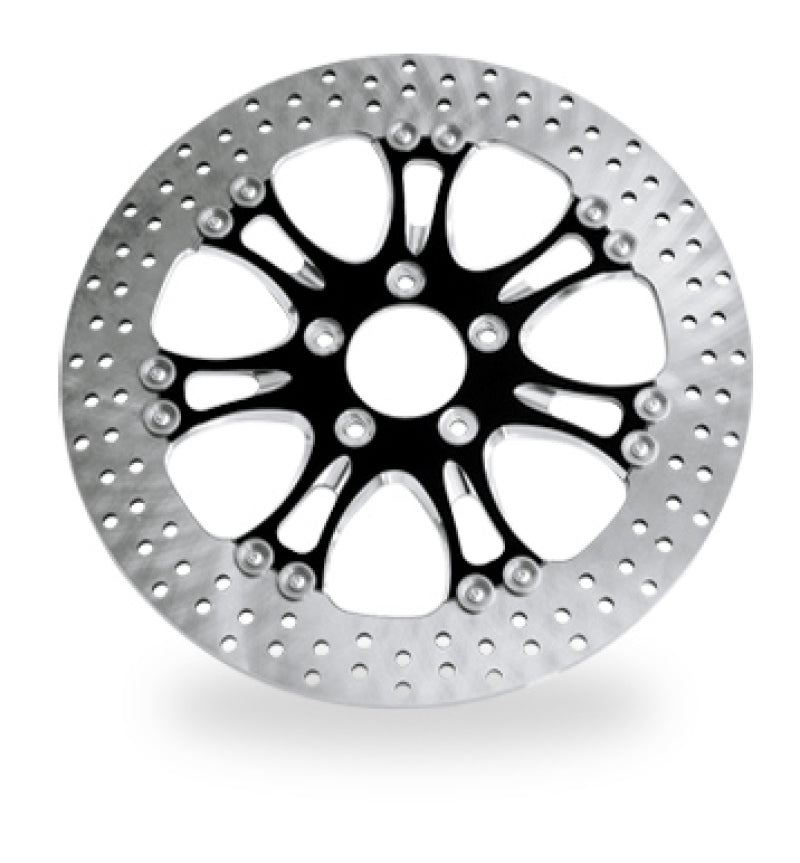 Performance Machine Disc/Carr 13x.20 Sf Heathen Front - Contrast Cut Platinum - 0133-3015HEAS-BMP