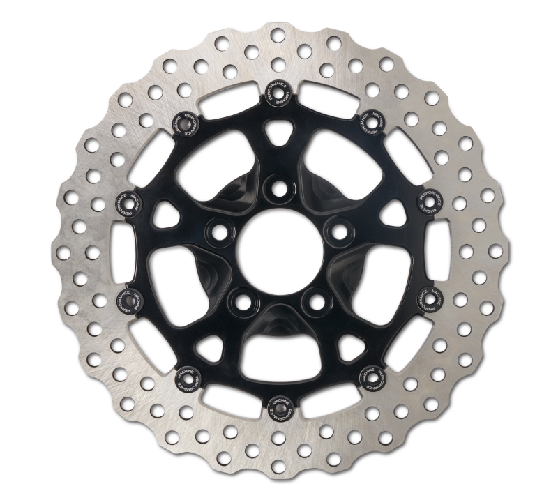 Performance Machine Disc Carr Dominator 320Mm X .20 Ff No O/S Front Black Ano - 0133-2606S-B