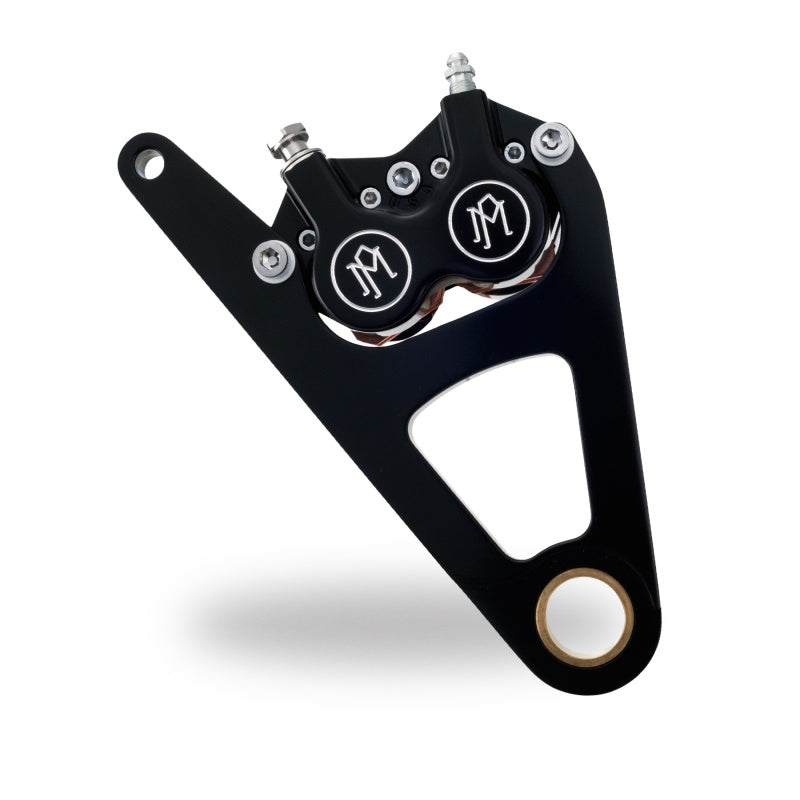 Performance Machine Front 4 Piston Caliper and Bracket - Contrast Cut - 1230-0017-BM