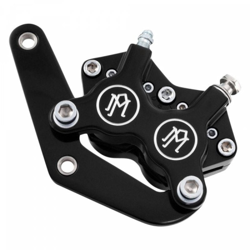Performance Machine Front Narrow 4 Piston Classic Caliper/Bracket - Contrast Cut - 1219-0017-BM