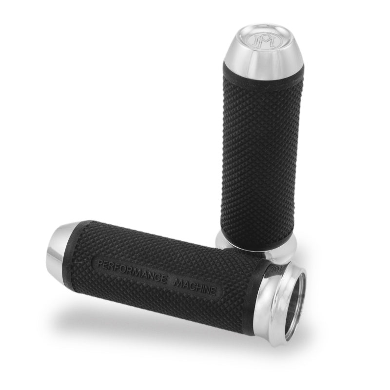 Performance Machine Handle Grip Set - Elite TBW - Chrome - 0063-2028-CH