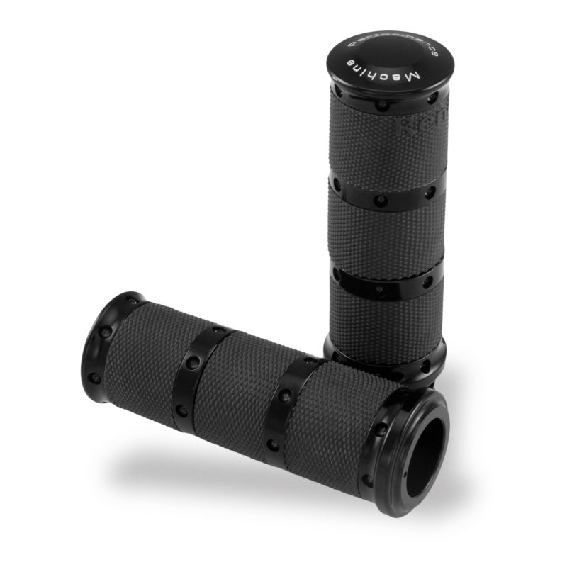 Performance Machine Handle Grip Set- XL Rubber 2K7 - Black Ano - 0063-2010-B