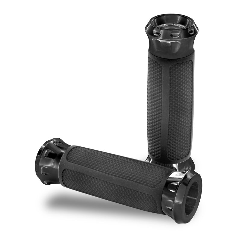 Performance Machine Overdrive Grip Set - Black Ano - 0063-2082-B