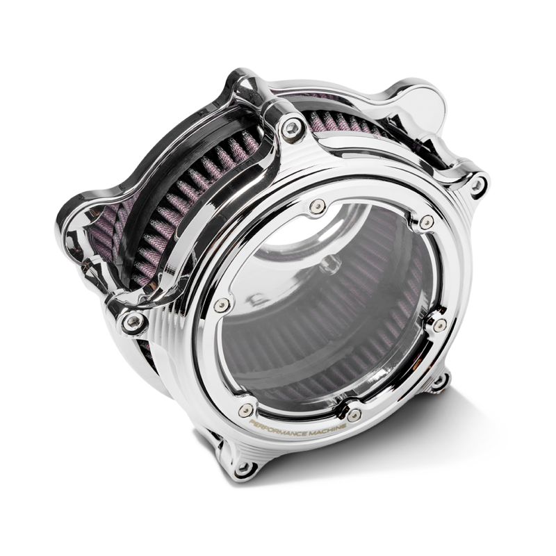Performance Machine Vision Air Cleaner W/Bezel - Chrome - 0206-2156-CH