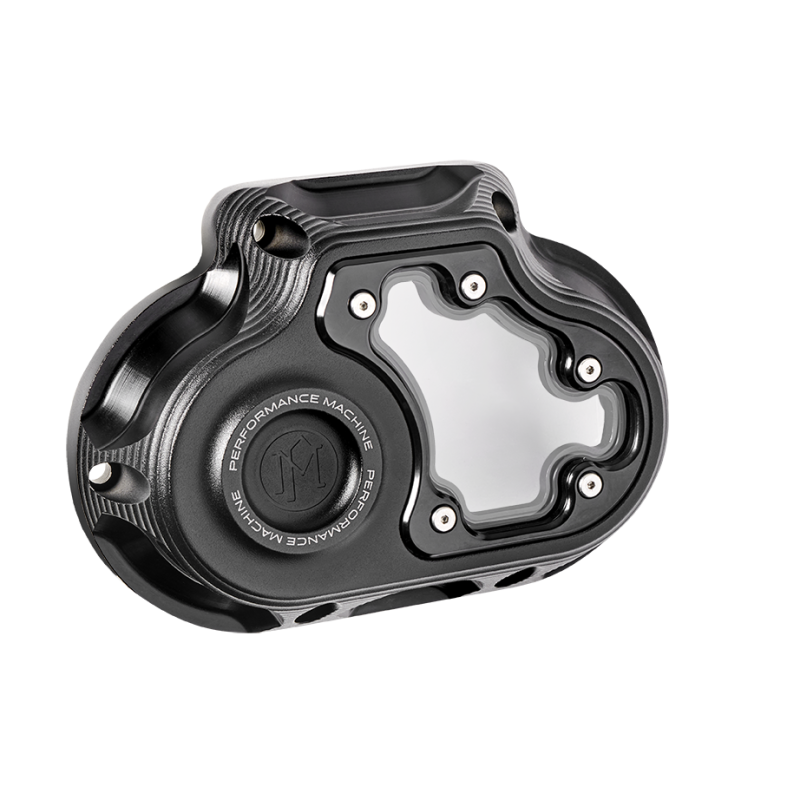 Performance Machine Vision Clutch Cover W/Bezel - Black Ops - 0177-2081M-SMB