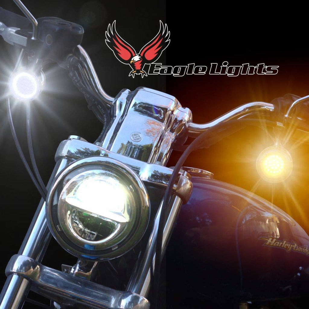Eagle Lights 2” LED Turn Signal, Running and Brake Light Kit for Harley-Davidson® Motorcycles- Generation I / 1157 Front / 1157 Rear