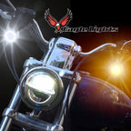 Eagle Lights 2” LED Turn Signal, Running and Brake Light Kit for Harley-Davidson® Motorcycles- Generation I / 1157 Front / 1157 Rear