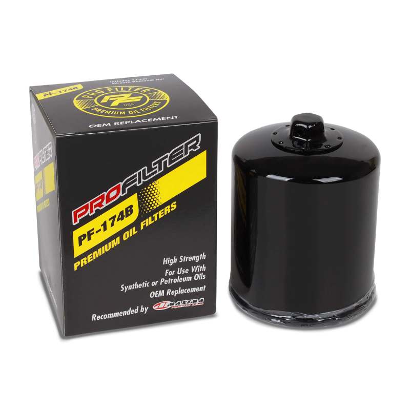 ProFilter Harley Spin-On Black Various Performance Oil Filter - Single - PF-174B-1