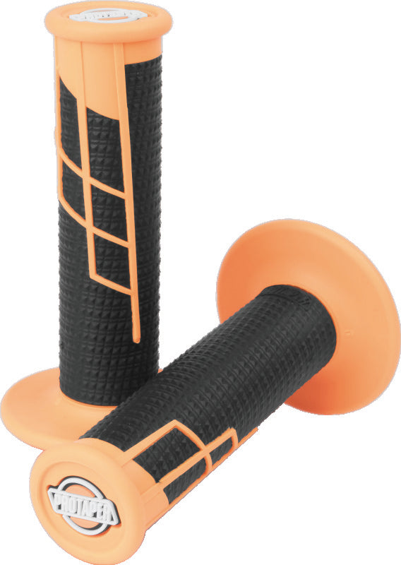 ProTaper Clamp-On 1/2 Waffle Grip - Neon Orange/Black - 021661