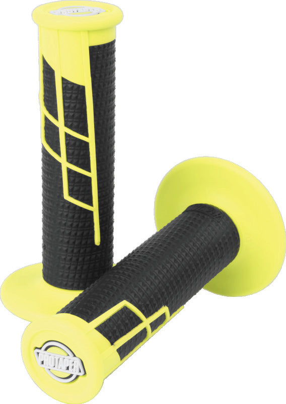 ProTaper Clamp-On 1/2 Waffle Grip - Neon Yellow/Black - 021657