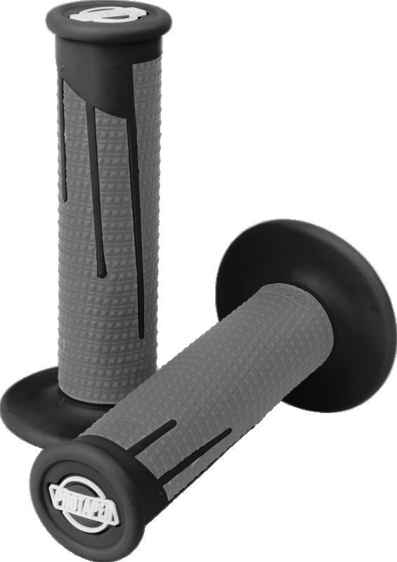 ProTaper Full Diamond Clamp-On Grips - Black/Dark Gray - 021689