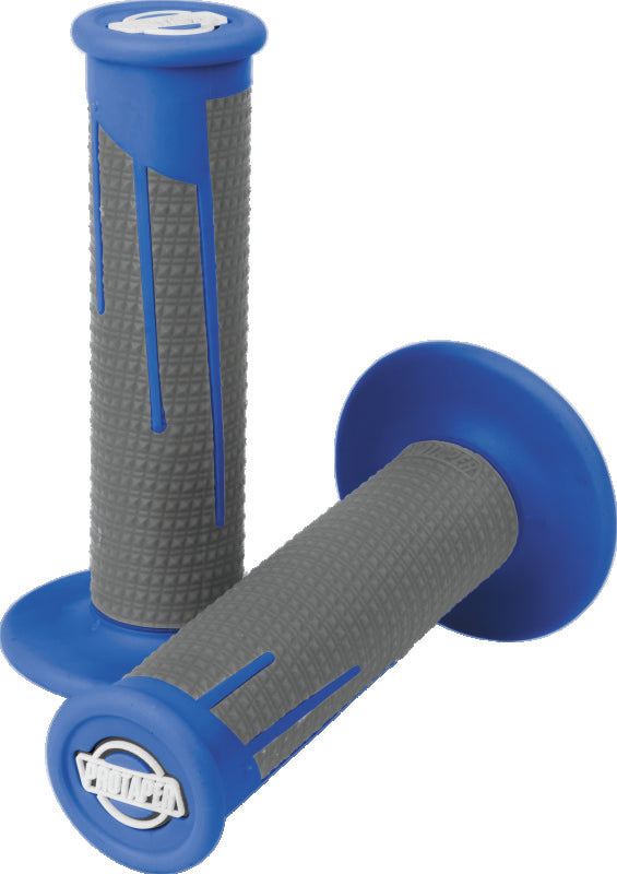 ProTaper Full Diamond Clamp-On Grips - Blue/Dark Gray - 021688