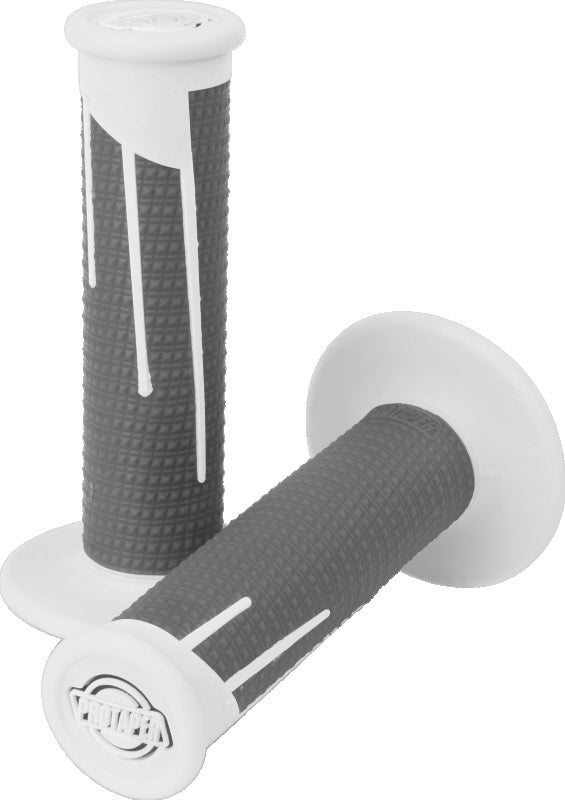 ProTaper Full Diamond Clamp-On Grips - White/Dark Gray - 021690