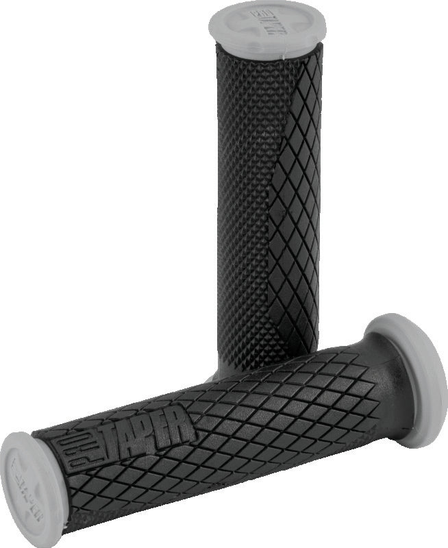 ProTaper Full Diamond Dual Density ATV Grips - Black/Gray - 024832