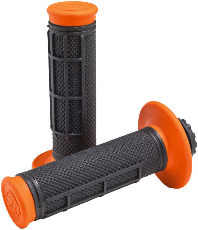 ProTaper Pro Series Clamp On 1/2 Waffle Orange/Black - 023354