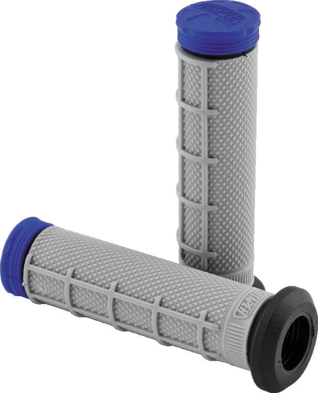ProTaper Tri Density ATV 1/2 Waffle Grips - Blue - 024867