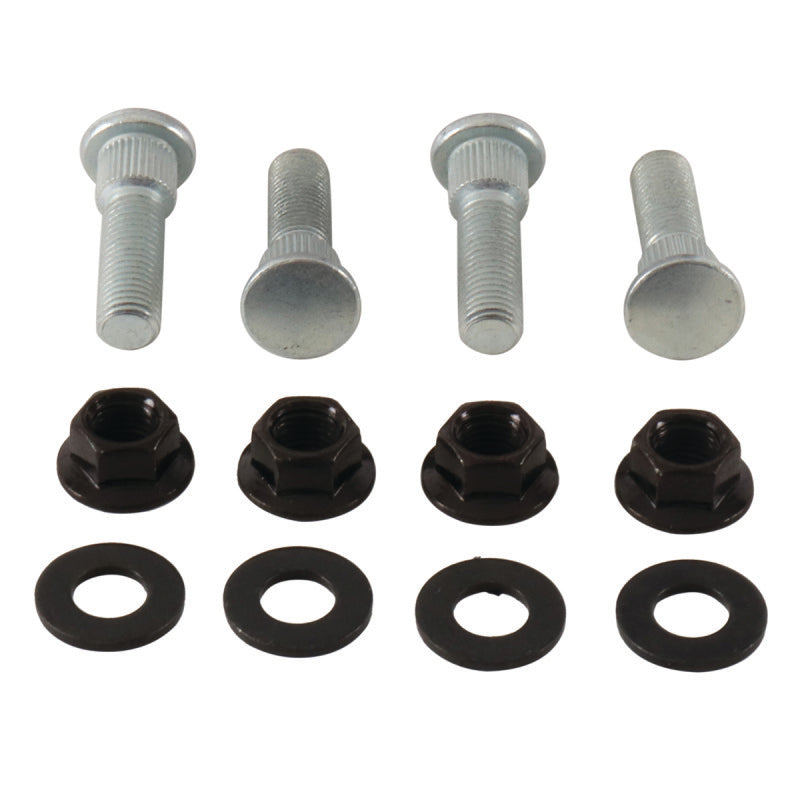 QuadBoss 2004-2006 Yamaha YFM350R Raptor Front Wheel Stud & Nut Kit - 608237